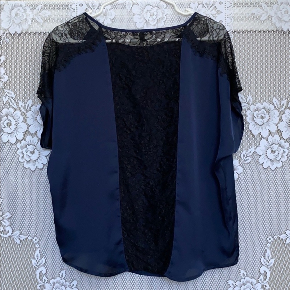 Express Silk And Lace Blouse